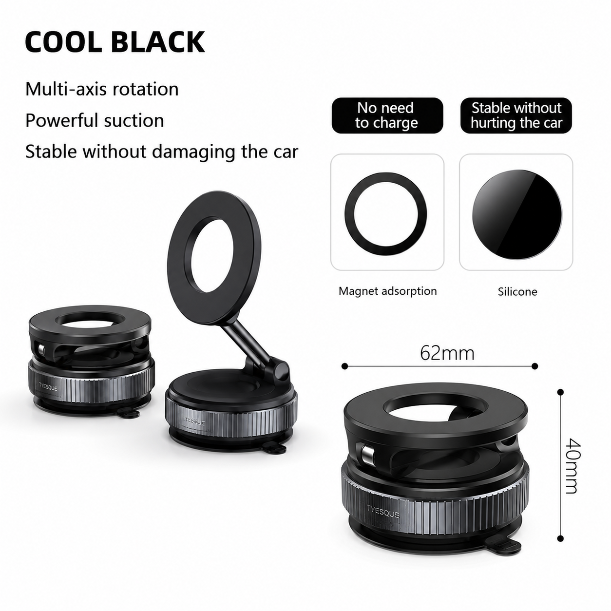 360° Magnetic Car Phone Holder